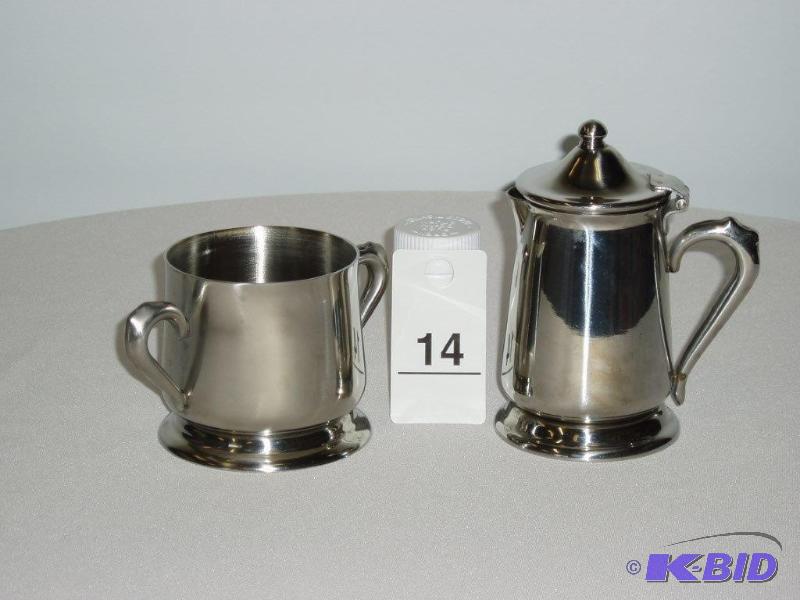 Cream &amp Sugar Bowl Stainless Steel &nbsp...