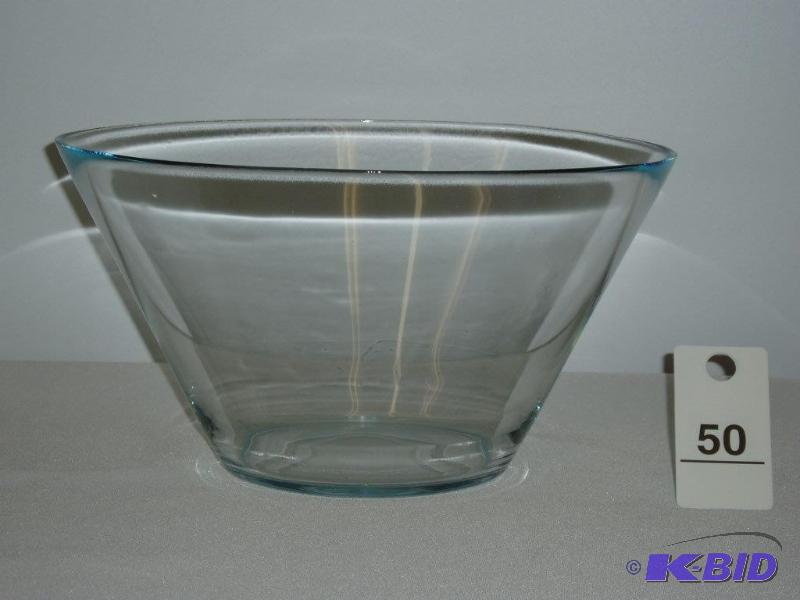 Serving Bowl Glass 11&quot Diameter Lot Of 1...