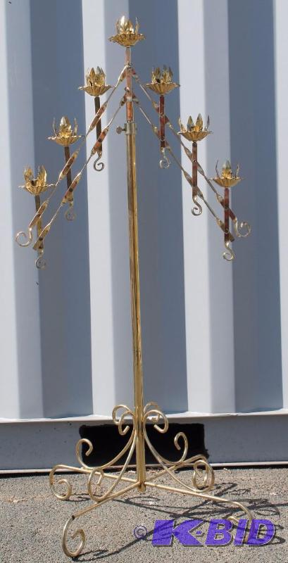 Candle Abra&nbspBrass Color 7 Lights Adjusta...