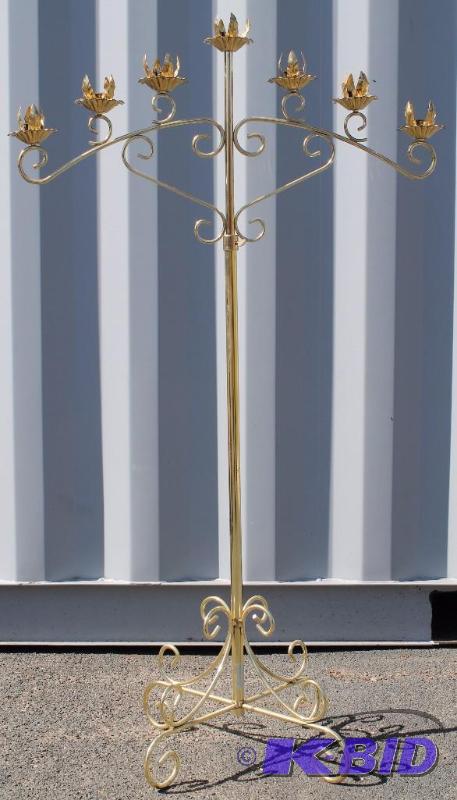 Candleabra&nbsp7 Light Fan Style Brass Color...