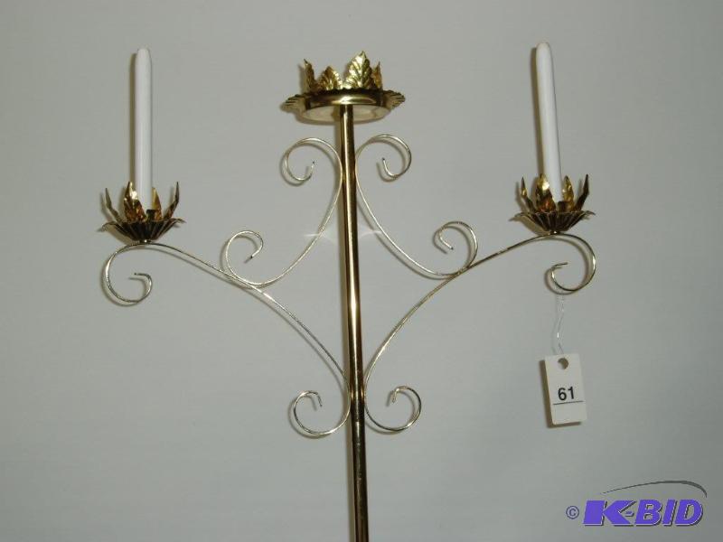Candelabra Unity 3 Light Free Standing Brass ...
