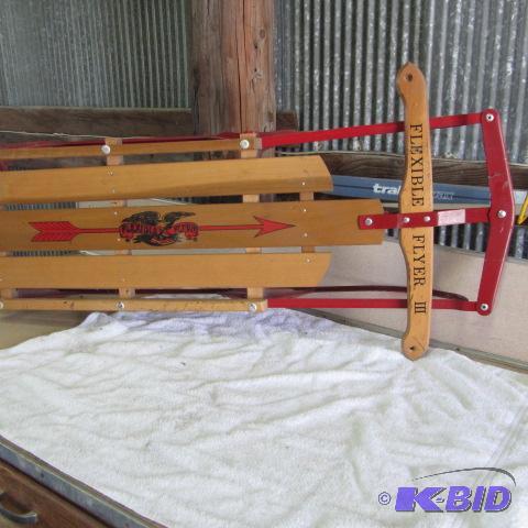 lot 121 image: Flexible Flyer Sled
