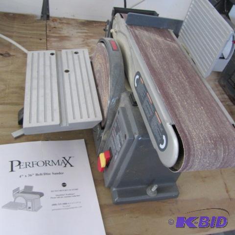 lot 19 image: Performax Belt  Disk Sander