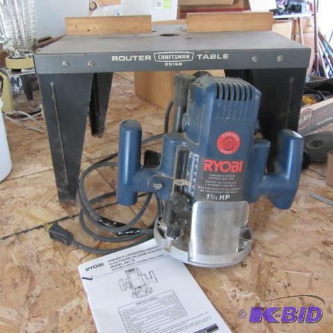lot 27 image: Ryobi Plunge Router