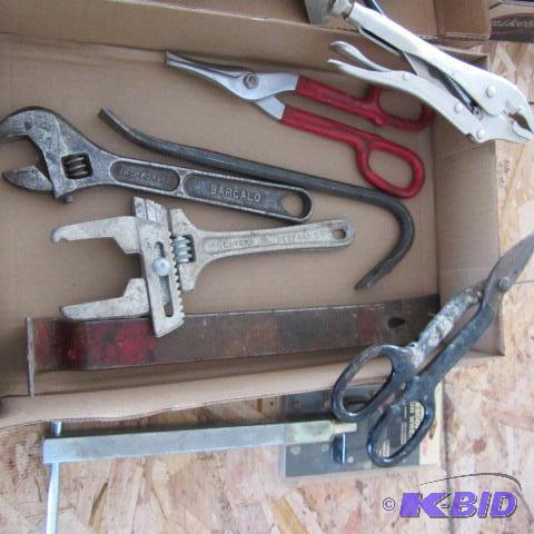 lot 32 image: Wrenches, Snips, Pry Bars