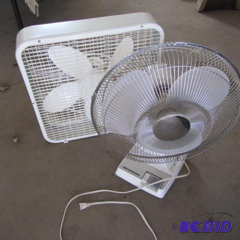 lot 42 image: Box & Oscillating Fans