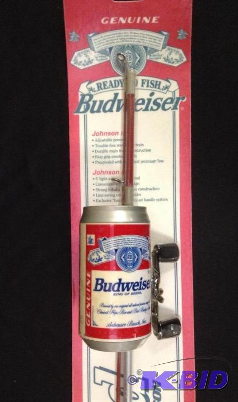 Budweiser Beer Fishing Rod by Johnson, April Consignment #3