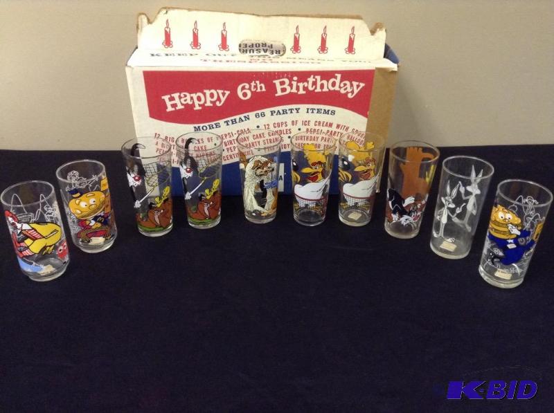 lot 35 image: Collection of Vintage Pepsi & McDonalds Glasses