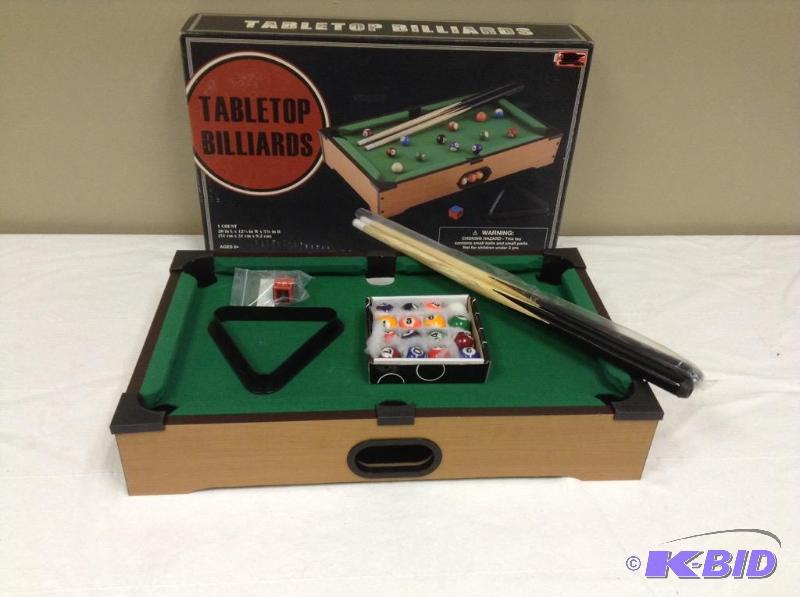 lot 38 image: Tabletop Billiards Game