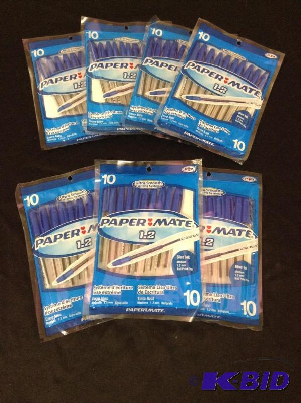 lot 4 image: 7 Packages of Paper Mate Pens