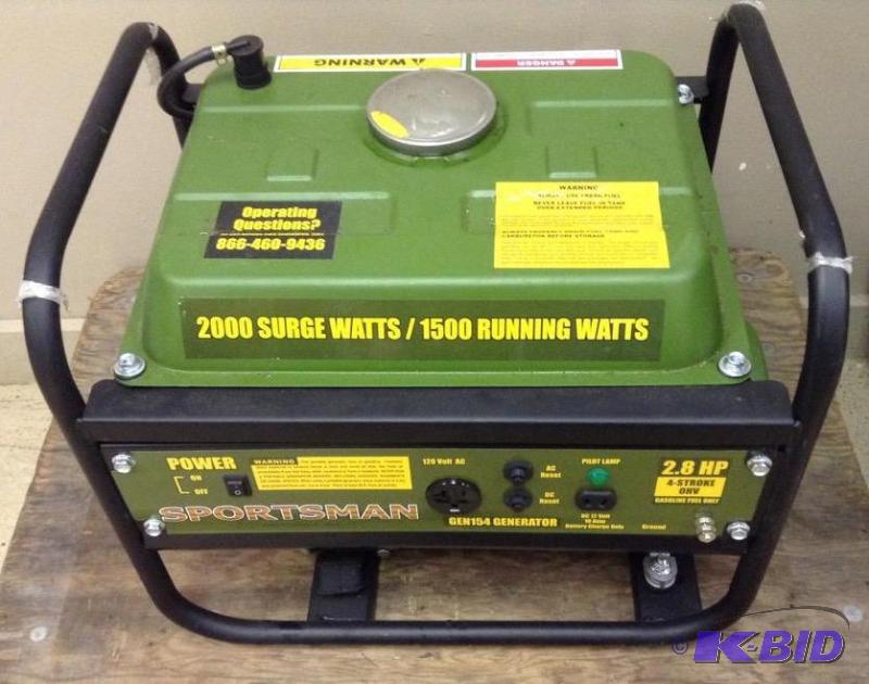 lot 57 image: 2.8HP 4 Stroke Sportsman Gen 154 Generator