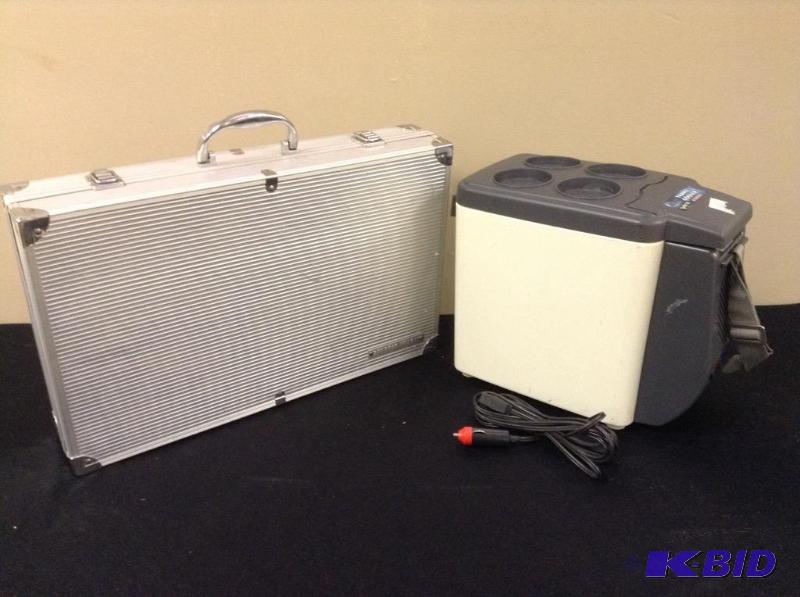 lot 60 image: Sharper Image Briefcase & Vector Travel Cooler