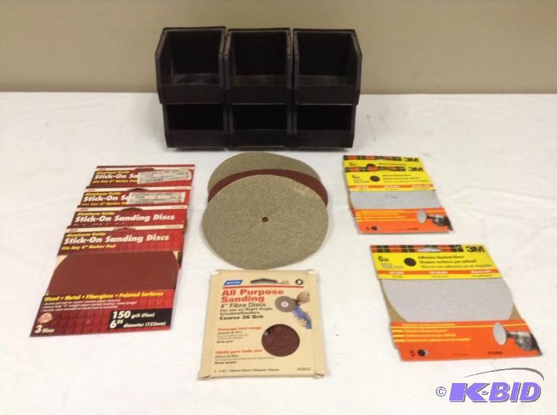 lot 64 image: Sanding Discs & Parts Binsa