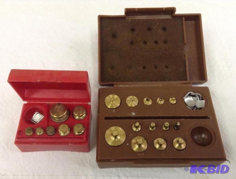 lot 8 image: 2 Weight Sets for Scale - Ohaus & Torbal