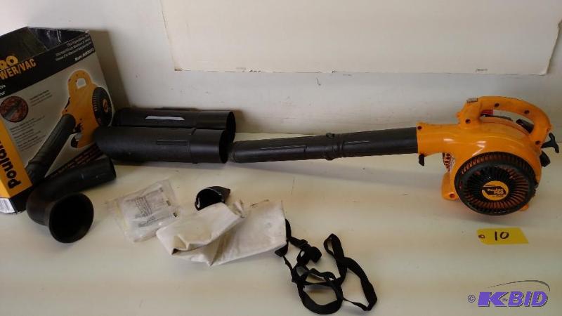 lot 10 image: Poulan Pro BMV200VS Gas Blower, Starts , But ...