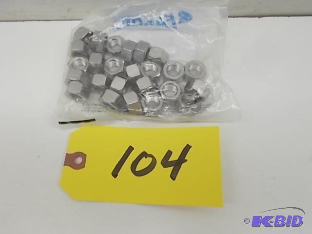 lot 104 image: 25 pk. 12"-13 SS304 Stainless Steel Hex...