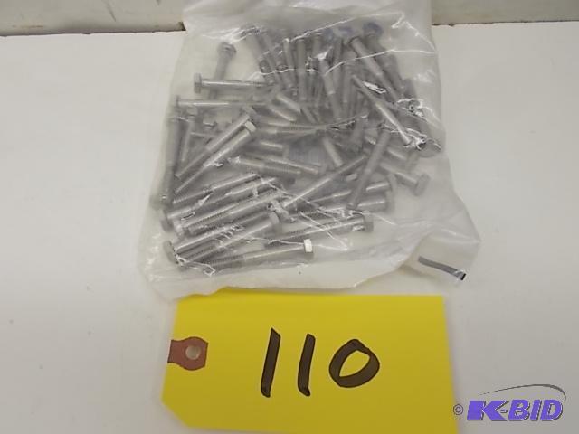 lot 110 image: 50 pk. 14"-20 X 2" SS304 Stainless...