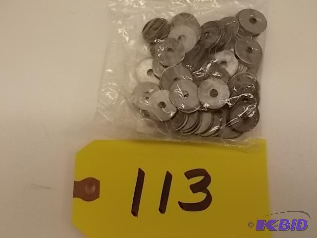 lot 113 image: 100 pk. No. 8 Fender Washers...