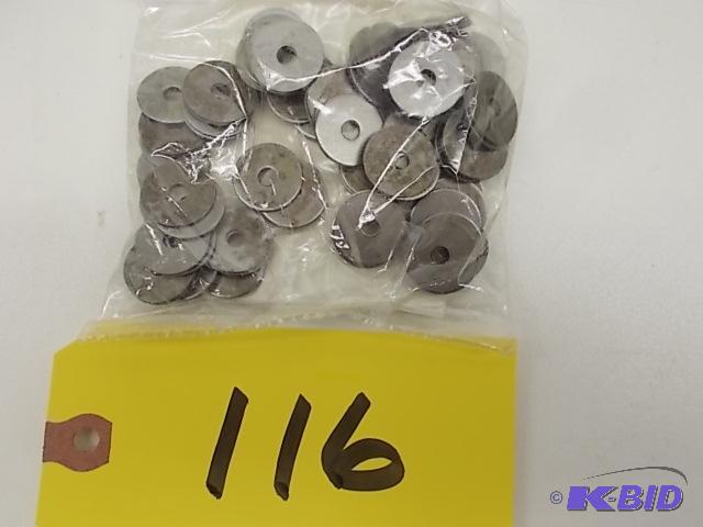 lot 116 image: 100 pk. No. 8 Fender Washers...