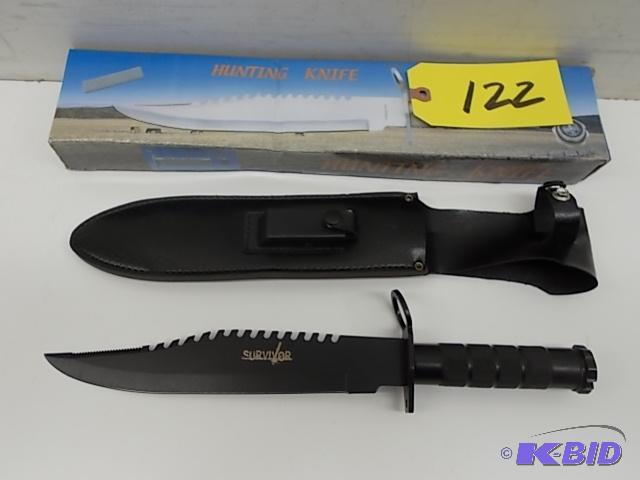 lot 122 image: Survivor HK-9948 Survival Knife...
