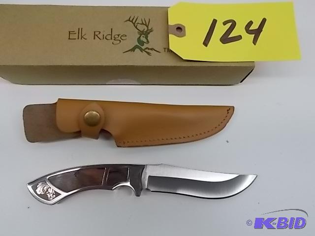 lot 124 image: Elk Ridge Hunting Knife...