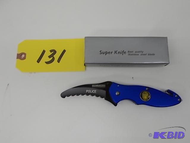 lot 131 image: Super Knife YC-565PD Lockblade Rescue Knife...