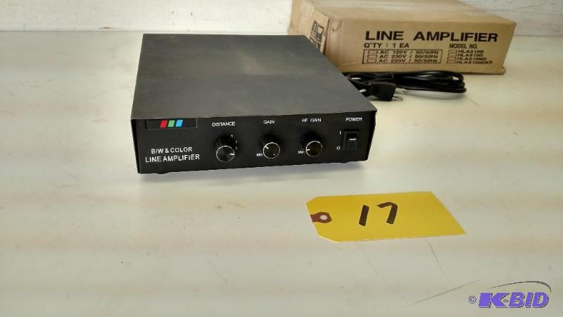 lot 17 image: Line Amplifier, Model HLA819MD, BW & Col...