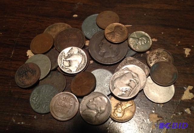lot 42 image: 1 lot of 30 Vintage US and World Coins from 1856-1957