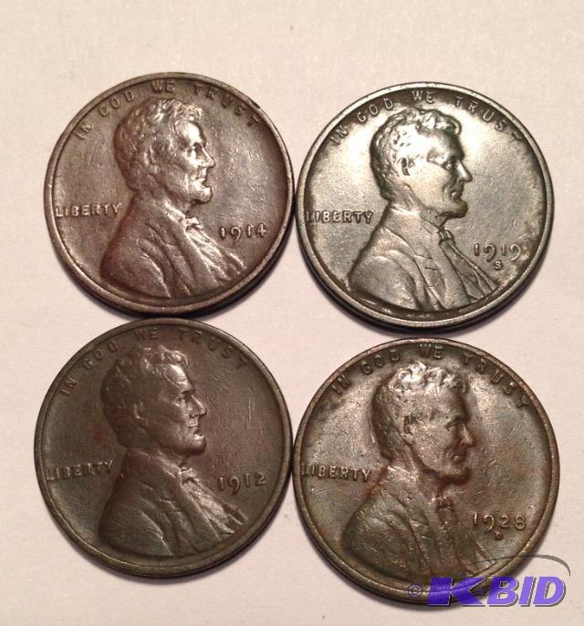 lot 45 image: 1 lot of 20 Lincoln Cents Some Higher Grades and Better Dates