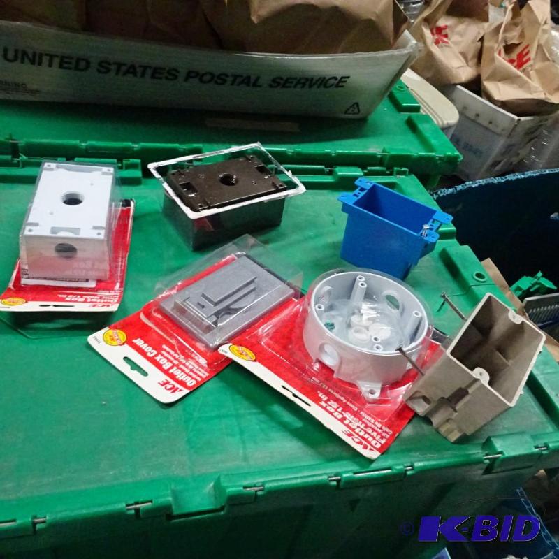 New large lot of outlet boxes and covers...