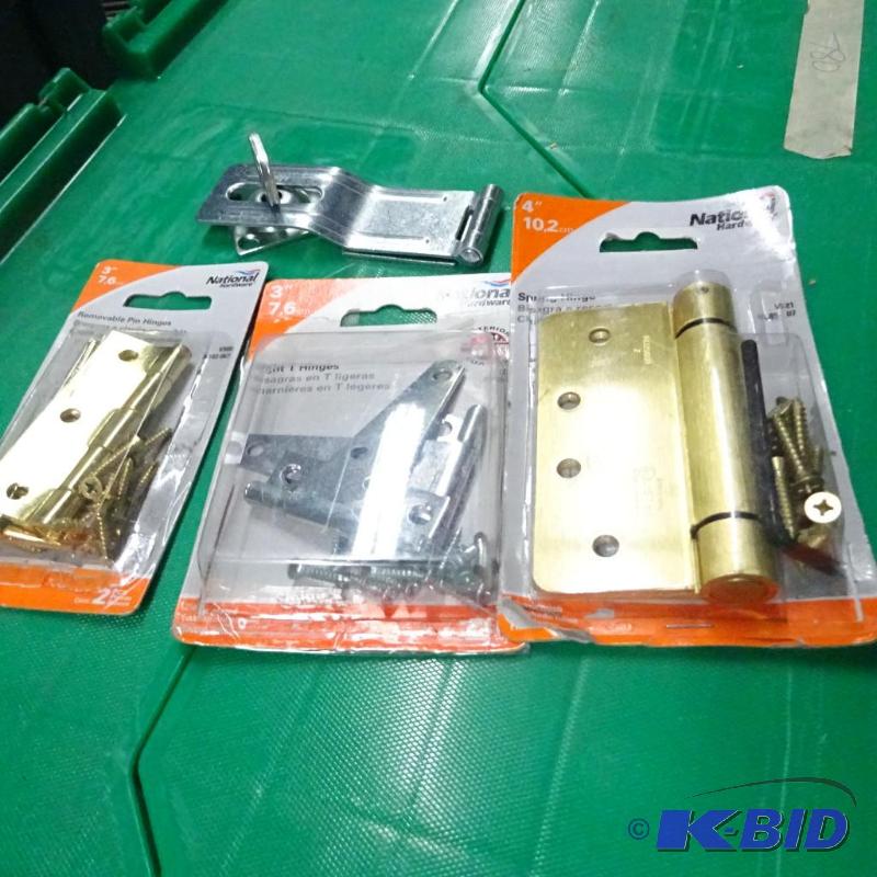 new lot of hinges and hasps...