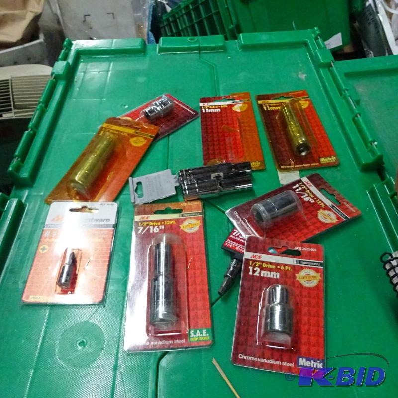 New very large lot of various sockets...