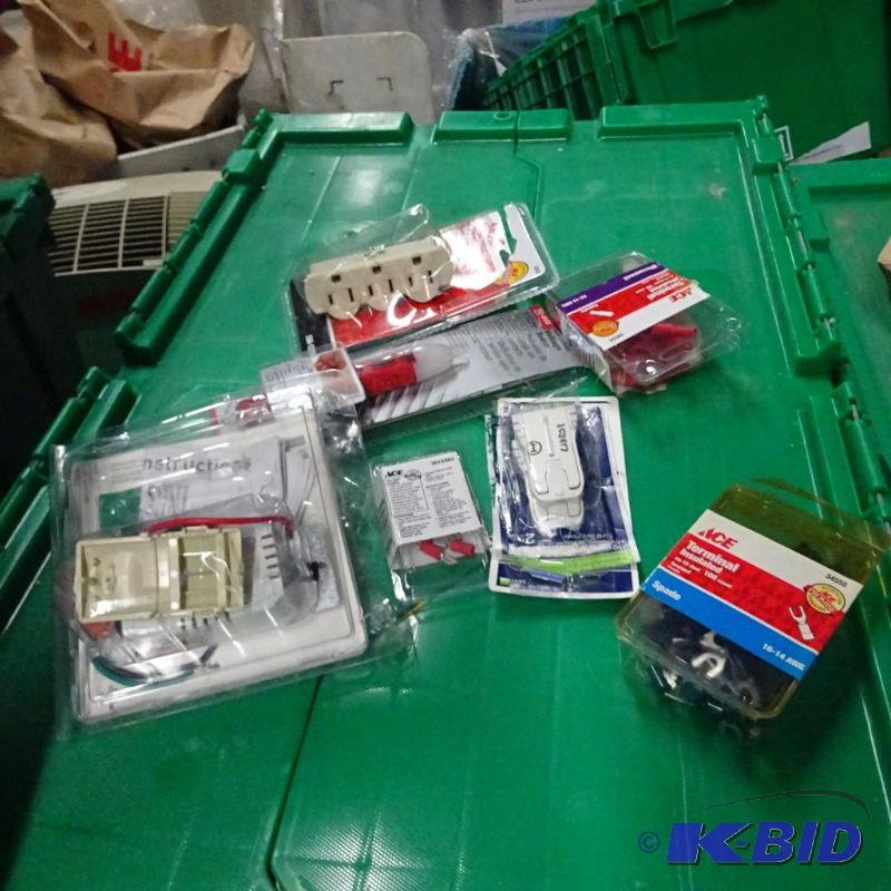 New large lot of miscellaneous electrical par...