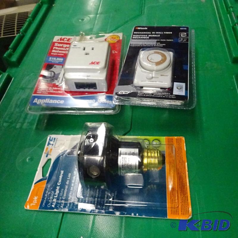New what electrical timers and a night switch...