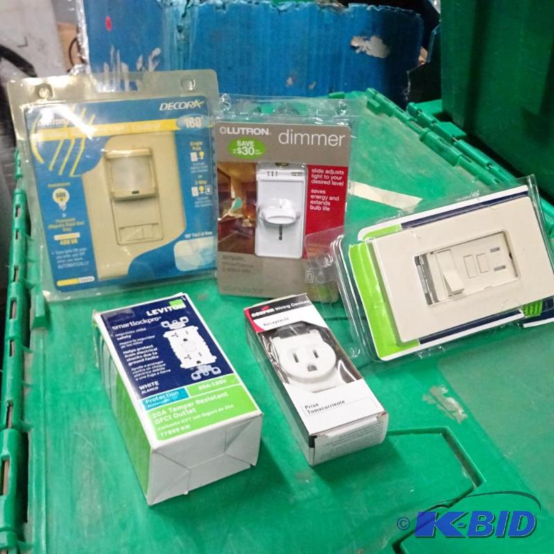 New electrical wat of switches and outlets. I...