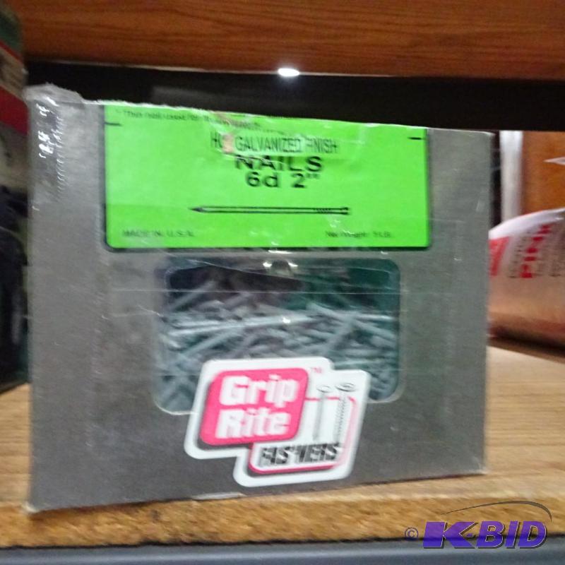 New five pound box of grip rite fasteners bra...