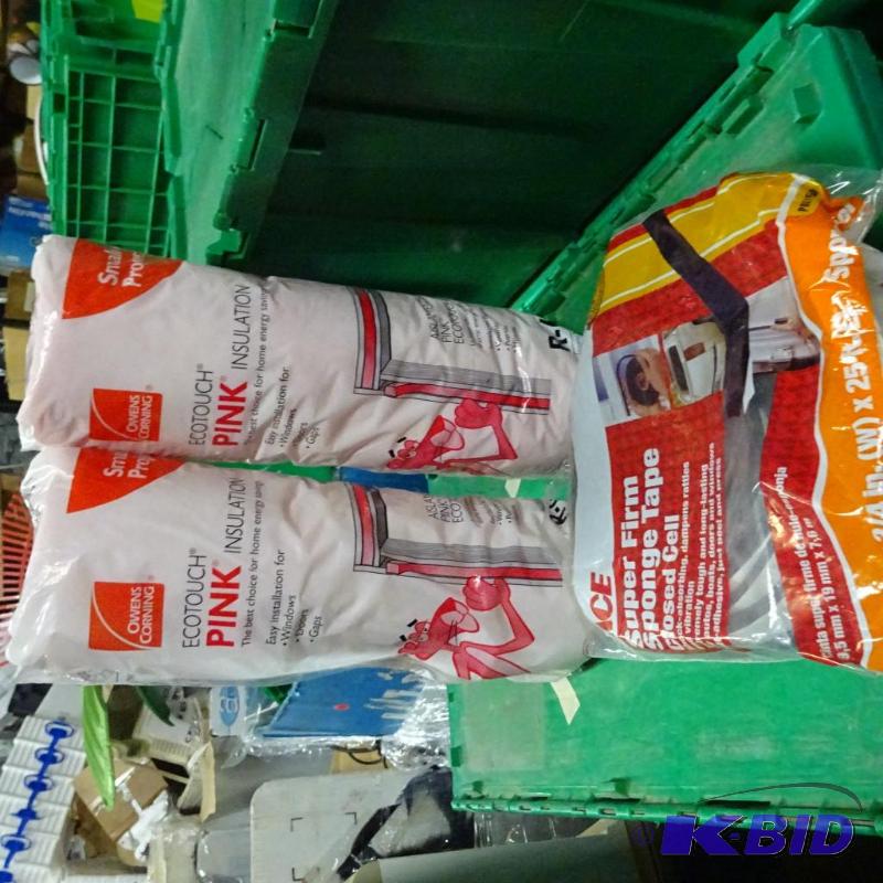 Insulation lot including two small rolls of O...