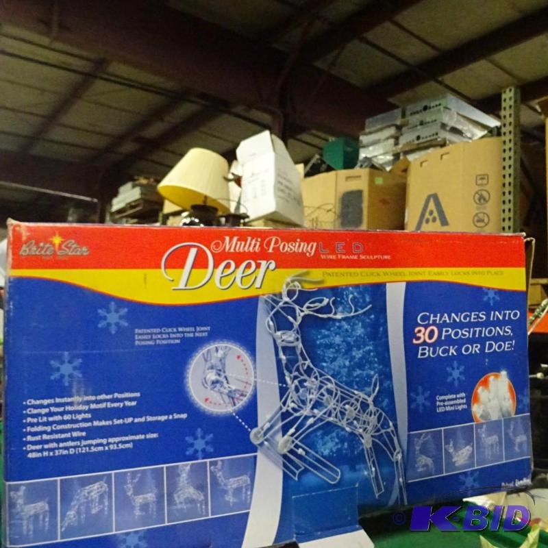Appears new in box multi posing led dear Chri...