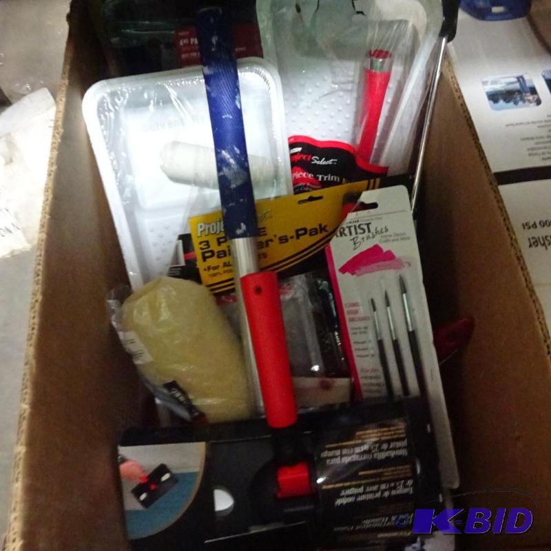 New entire box lot of painting supplies inclu...