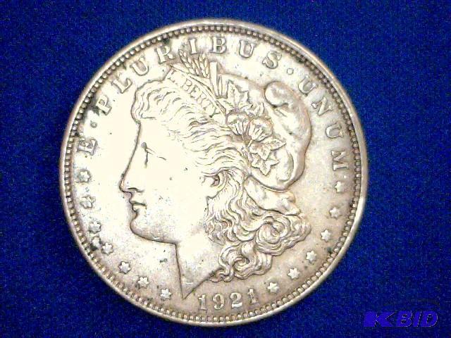 lot 160 image: 1921 Morgan Dollar Coin...