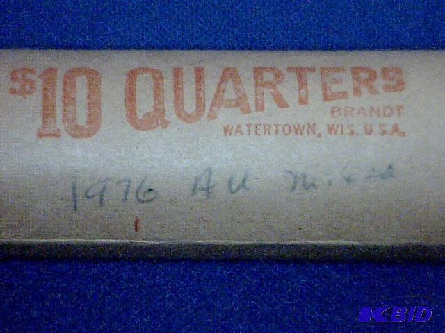 lot 166 image: 1976 AU Mixed Quarters, $10 roll...