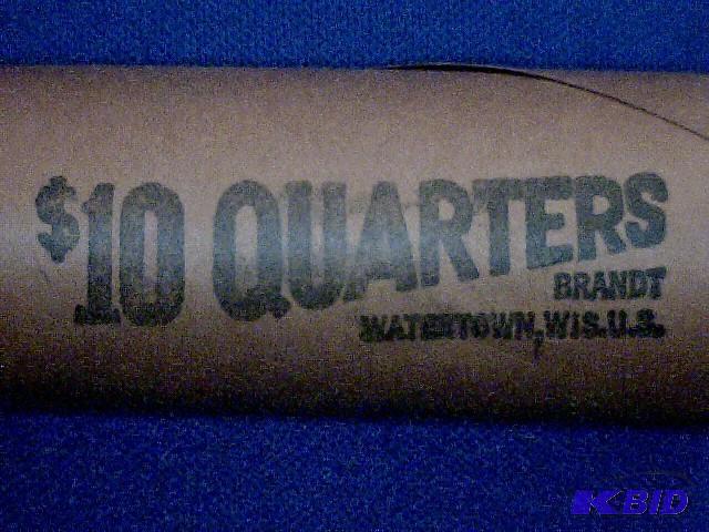 lot 168 image: 1976 D BU $10 roll of quarters...