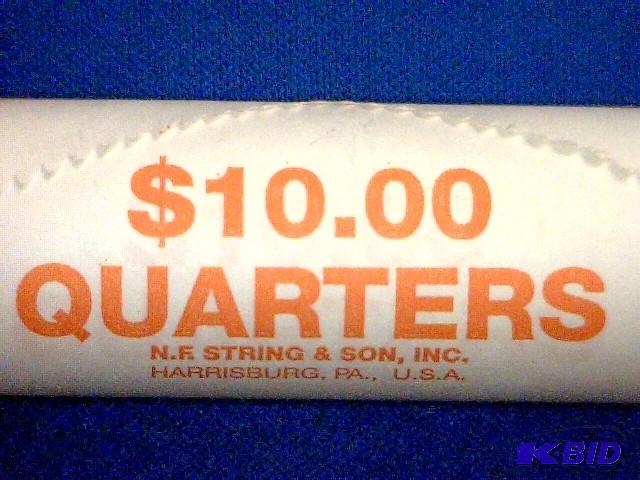 lot 170 image: Roll of state quarters. Heads on both sides. ...