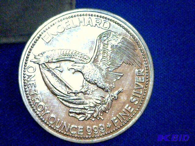 lot 172 image: One Troy Ounce .999 Fine Silver Coin, USA 198...
