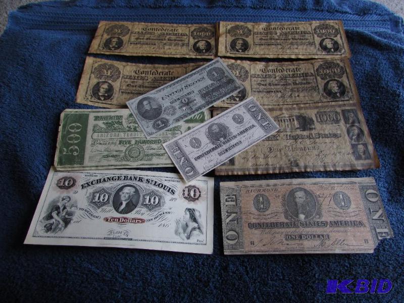 lot 187 image: Lot of reproduction paper money...