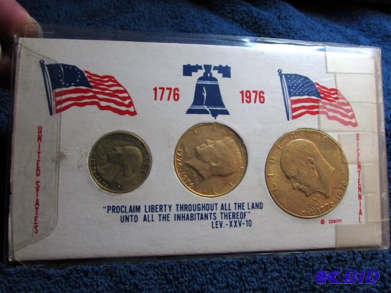 lot 198 image: 1976 Coin Set, gold plated...