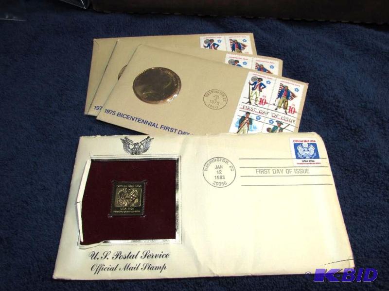 lot 202 image: US Postal Service Official Mail Stamp, 1983. ...