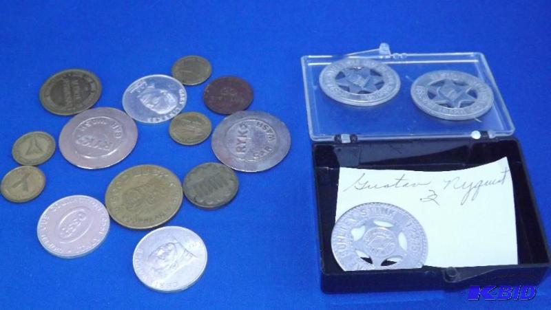 lot 211 image: Lot of Misc Tokens...