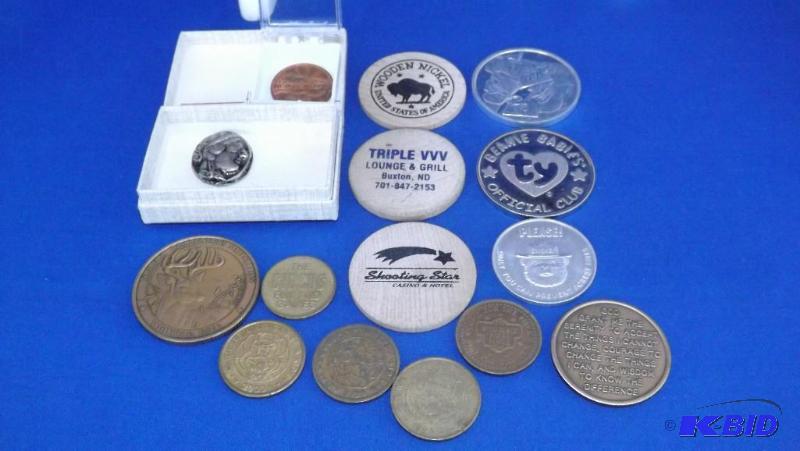 lot 214 image: Lot of Misc Tokens...