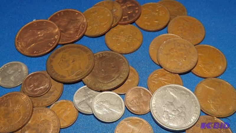 lot 220 image: Lot of Foreign Coins, Australian Coins and ot...